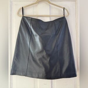 Black Leather Skirt by Leather Limited